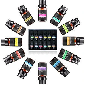 Natural Plant Based Essential Oils 12 bottles for Car Aromatherapy Diffusers Pure and Clean