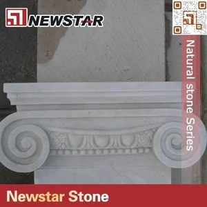 Natural stone square column roman square pillar design