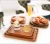 Import Natural Wooden Food Plate Dish , Drink Snacks Serving Dishes Plates from China