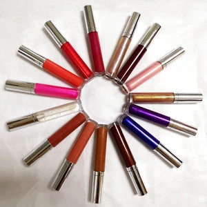 New 15 Colors Cruelty Free Shimmer Liquid Lip Gloss Private Label Custom Logo Shiny Glitter Clear Lipgloss