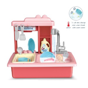 New arrival Electric Dishwasher Playing Kitchen Toy With Automatic Water Electric version