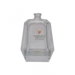 New Design Custom Prism Shape Clear Glass Perfume Bottle Glass With Cap 104ml