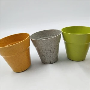  new design home and garden decoration bamboo fiber flower pot garden planter