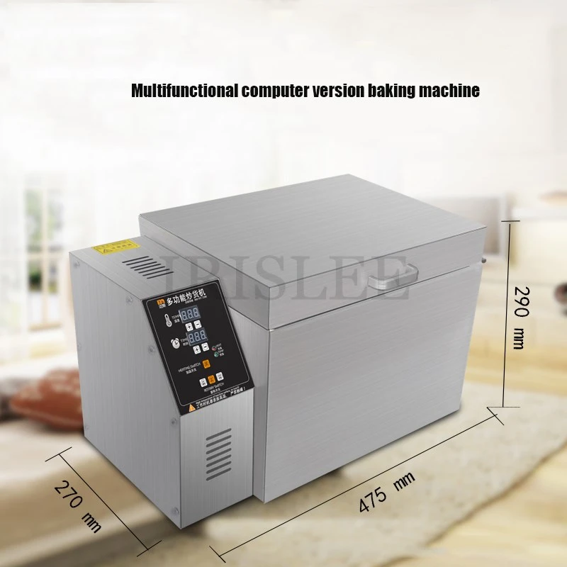 New electric automatic cashew nut processing machinepeanut roasting machinecoffee roasting machine medicine roasting machine
