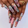 New Hot Design 18 colors 3D Colorful Laser butterfly Sticker Adhesive Nail Art Sticker Decoration accessories