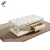 Import New Product Glass Top Coffee Table White Marble Top Tea Table Marble Center End Table with Marble Top from China