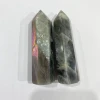 New product natural crystal quartz point reiki gemstone crystal folk crafts purple labradorite stone for decoration