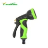 new products soft grip ABS multi function garden hose brass water spray nozzle with variable flow controls