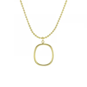 New Simple INS Jewelry Gold Round Stainless Steel Necklace Wholesale Clavicle Chain Round Ring Pendant Necklaces