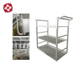 New style hot selling used library metal book cart steel trolley