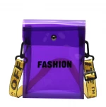 New Style Personalized Women Adjustable Strap PVC Crossbody Shoulder Bag