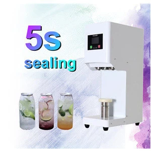 New Upgrade Automatic Plastic Aluminum Can Sealer Tin Can Sealing Machine