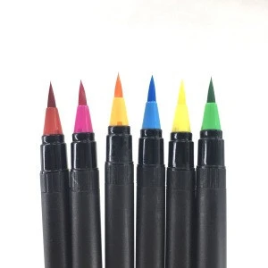 New Waterproof Non Toxic Watercolor Brush Marker Pen