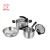Import Newest 5pcs Kitchen Pot And Pan Cooking Stainless Steel Cookware Sets With Belly Body from China