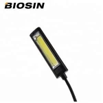 Newest COB LED eye protection 3*AAA MICRO USB 200lumen flexible clip on bed desk led reading book light