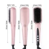 Newest PET+Fiber Plastic Automatic Steam Fast Hair Straightener HQT-906 With Electric Hair Straightening Comb