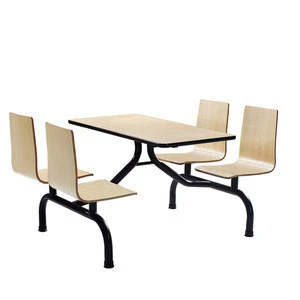 Newest style modern fast food restaurant table chair / dining table chair set