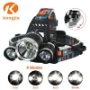 NHKJ Factory Most Powerful Waterproof Led Lights Outdoor Headlamp for Camping