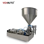 no dripping Semi-automatic piston paste  honey shampoo filling machine filler