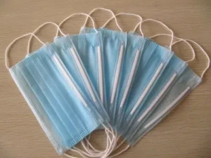 Non Woven 3 Ply Blue Color with Earloop Face Masks