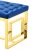 Import Nordic Wholesale  Luxury Blue Velvet Seat Smart Metal Gold Stainless Steel Legs Bench Modern Design Industrial Dining Furniture from China