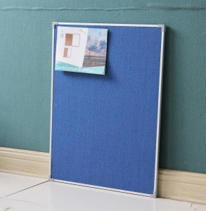 Notice board with felt surface
