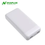 Nova Hot Selling power banks 20000 Mini Powerbanks Double Usb Power Bank 20000mah for Smart Mobile Phone