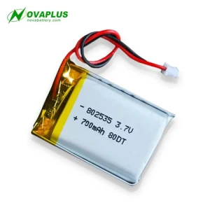 Nova Rechargeable Lipo Lithium Battery 802535 3.7V 700mAh High temperature resistant polymer lithium battery cell manufacturer
