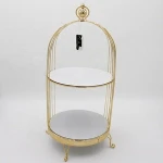 Novelty Design Symmetry Cupcake Holder Cage Dessert Stand Dome Wedding Event Party Cake Tools Hanging Standing Cake Stand