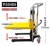 Import Nuoli official genuine manual lift forklift manual stacker truck light small lift pallet hydraulic stacker from China