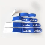 Nylon hook loop nordic snowboard ski strap ski holder with custom logo