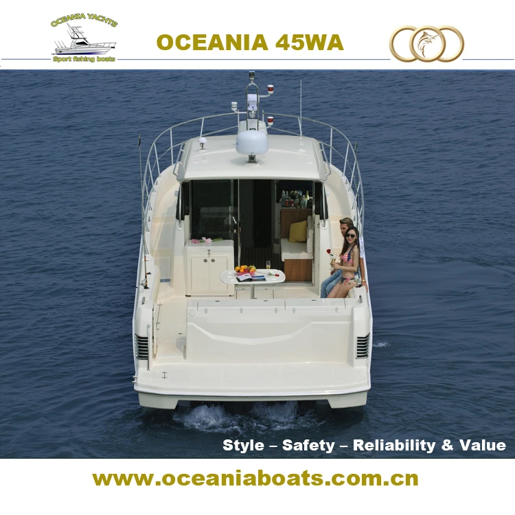 OCEANIA 45WA luxury leisure Sport cabin fiberglass boat made in China