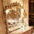 Import OE-FASHION luxury villa gold color dresser with mirror from China
