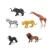 Import OEM 5&#39;&#39; Wild plastic PVC animals figure mini jungle animals toys set for kids from China