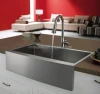 OEM American cUpc Handmade Stainless Steel Farmhouse Apron Front Kitchen Sink with Single Bowl