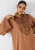 Import Oem Custom Islamic Dubai High Fashion Plus Size Mandarin Collar Long Sleeves Embroidery Plain Abaya Robe Dress For Muslim Women from China
