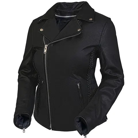 OEM ODM Manufacturer Cheap Price Custom Made Leather Jacket For Women New Stylish Windproof Leather Jacket