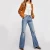Import OEM service high quality women boot cut denim flare pants from China