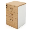 Office Filing Cabinets Wooden Panel Pedestal Credenza Movable Three Drawer Cabinet With Lock
