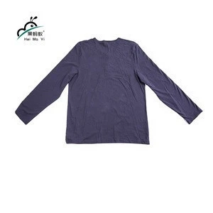 Online Shipping Apparel Round  Neck T Shirts , Cotton Childrens Clothes Knitted T-Shirt