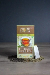 Organic Energize Ayurveda Tulsi-Black Tea 1-Pack (25 Tea Bags)