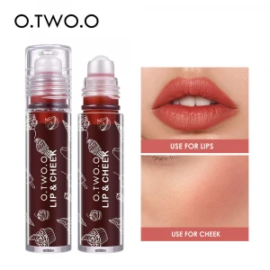 O.TWO.O Matte Waterproof Long Lasting Lip and Cheek Tint Velvet Liquid Blush Lip Gloss