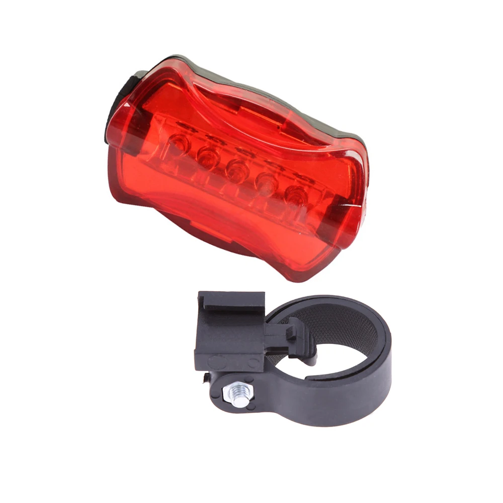 outdoor flash strobe Bicycle Rear lamp Dry Battery 5 LED safety Warning Road MTB Back lights taillight Bike Tail Light