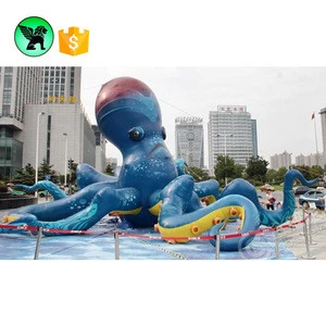 Outdoor park decoration giant replica ocean inflatable octopus model for event ST627