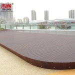 Outdoor Waterproof Laminated Strand Woven Bamboo Flooring For Park