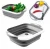 Import P1230 Foldable Silicone Colander Fruit Vegetable  Board Washing Basket Strainer Strainer Collapsible Drainer storage baskets from China