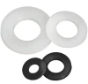 pa66 flat clear silicone washer set m3 6mm customized retaining lock shim washer thin plastic nylon flat washers