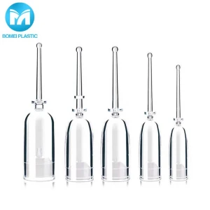Packing clear transparent plastic material essential oil dropper bottles 3ml