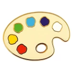 Painter Palette Enamel Lapel Pin