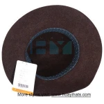 Panama Wool Felt Hat Ladies Promotion Cheap Hats With Fashion Belt Elegant Ribbon Band